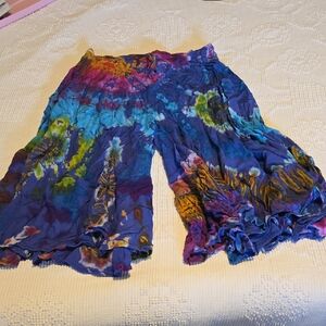 Sacred Threads Multicolor Tie-Dye Shorts